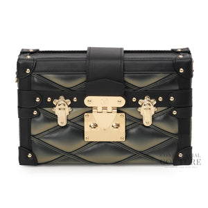 Black/Beige Petite Malle Malletage Bag