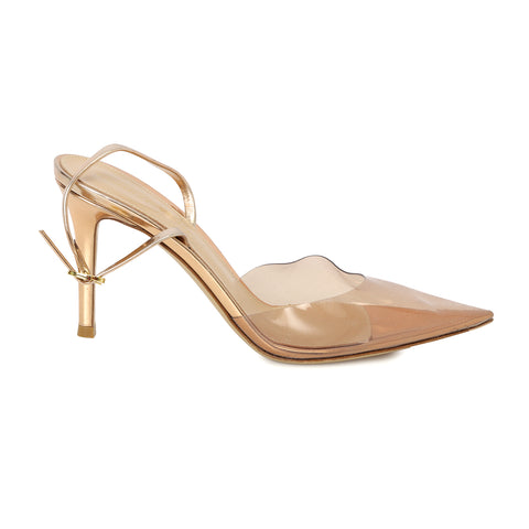 Ribbon D'Orsay plexi Slinback Pumps-38