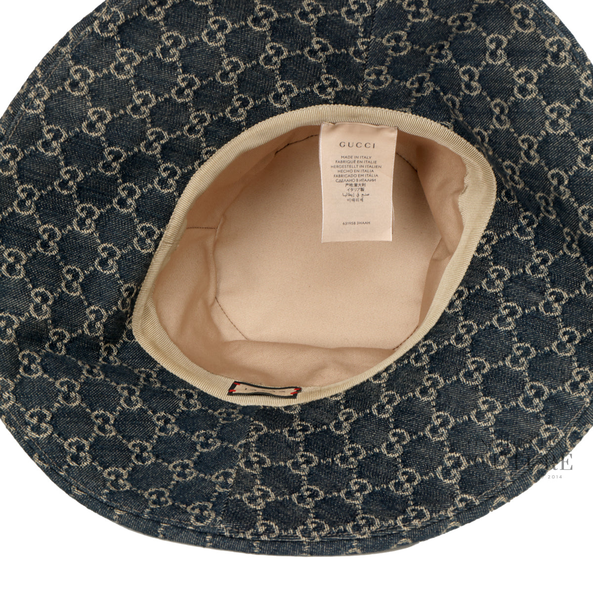 Blue Denim Wide Brim Bucket Hat | L | 58cm