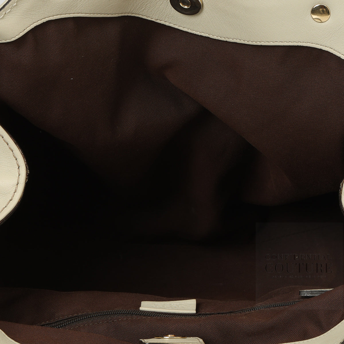 Ivory/Beige GG Canvas Medium Sukey Tote