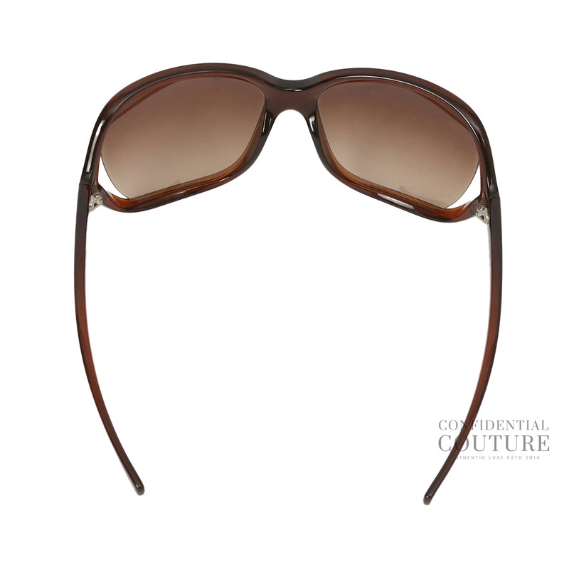 Pre-loved Versace 101/13 Brown Acetate Sunglasses