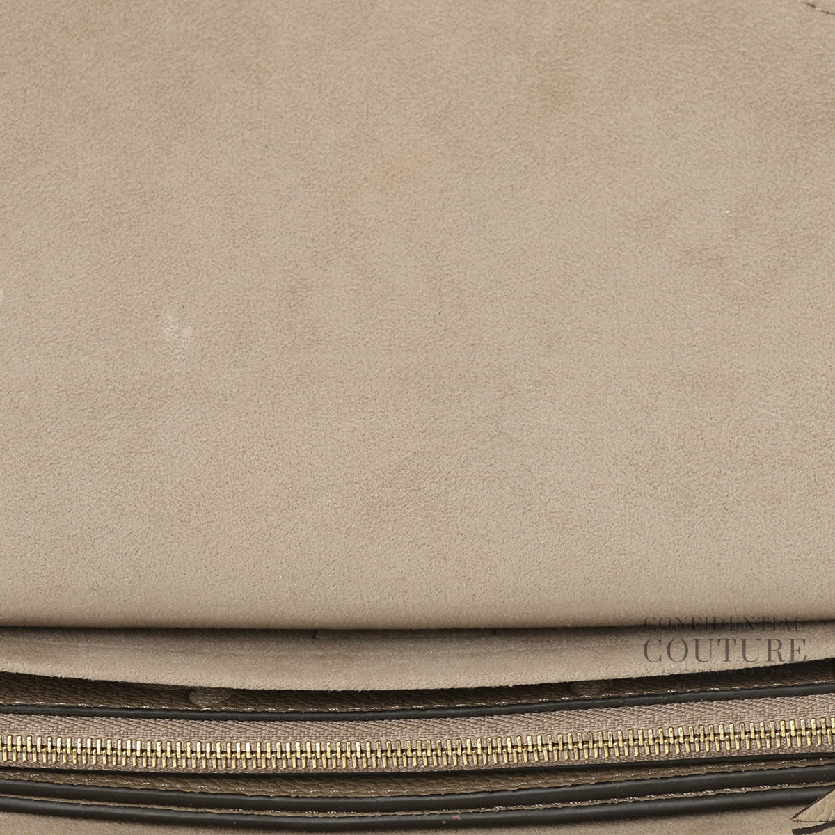 Tourterelle / Crème Felicie Pochette