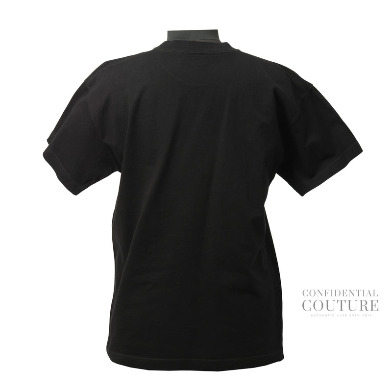 Black Cotton BB Pixel Logo T-Shirt- S