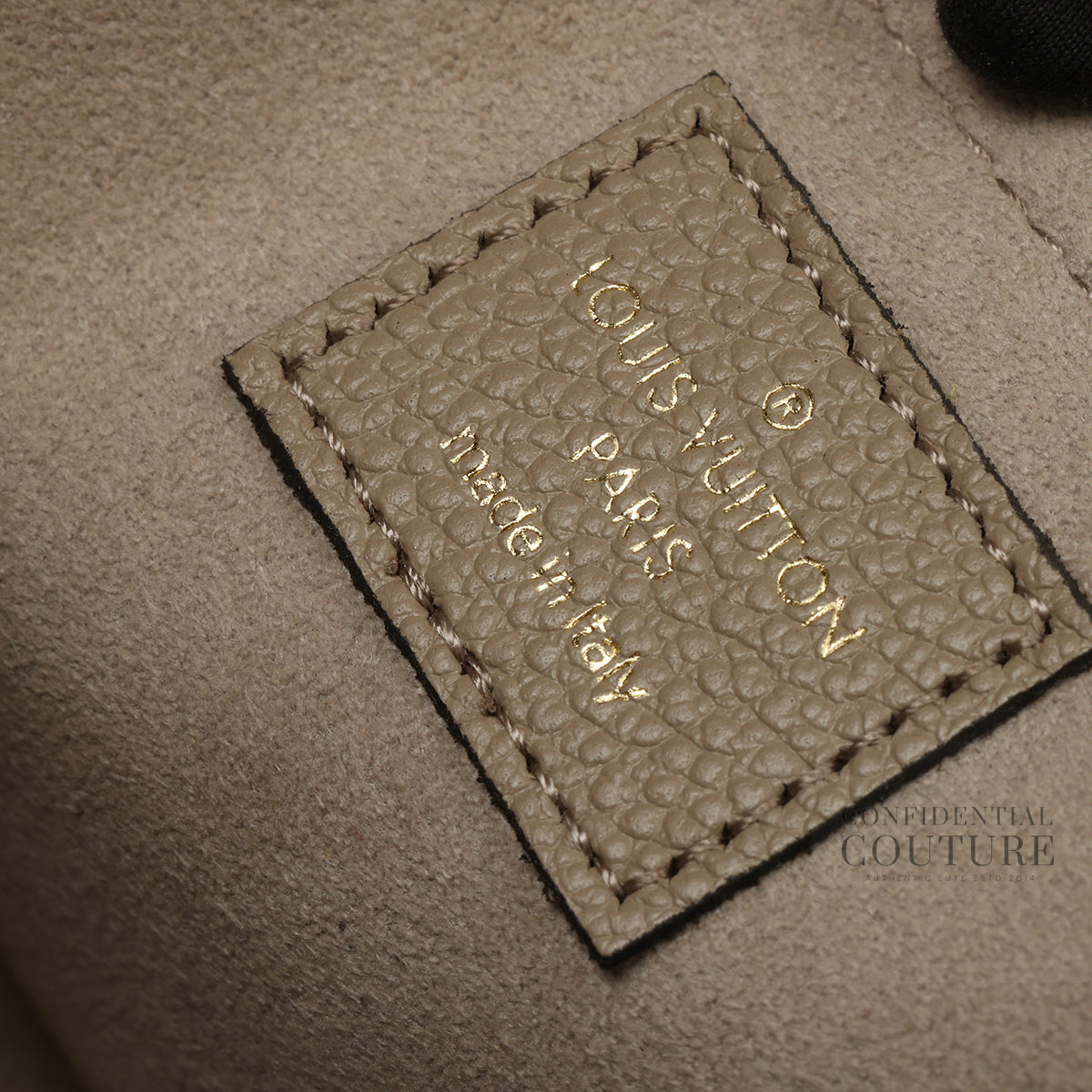 Tourterelle / Crème Felicie Pochette