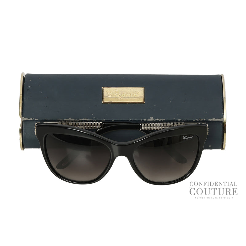 Chopard Black Cat Eye Sunglasses