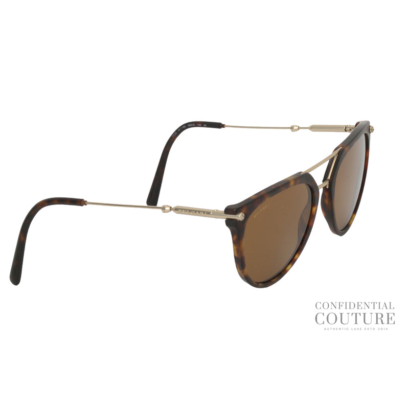 Bvlgari brown tortoiseshell pilot sunglasses price