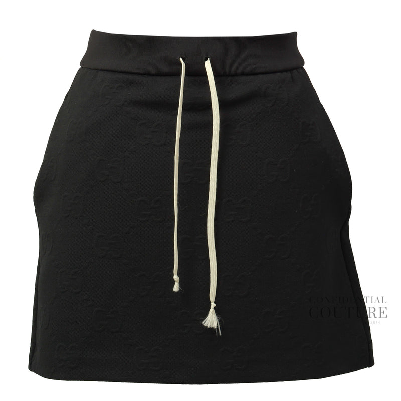 GG Jacquard Black Mini Skirt | S