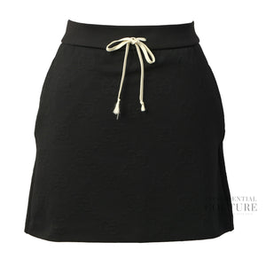 GG Jacquard Black Mini Skirt | S