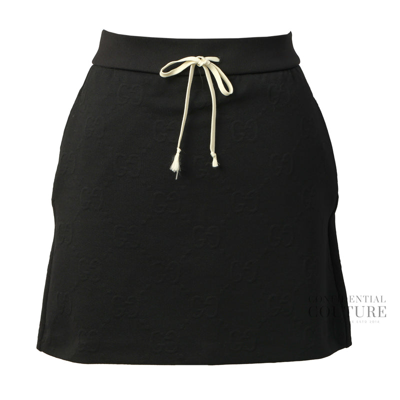GG Jacquard Black Mini Skirt | S