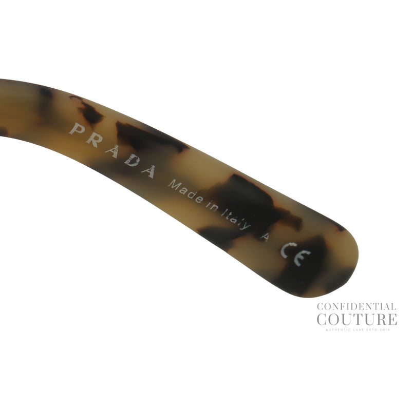 Brown Gradient SPR 27R Wooden Baroque Round Sunglasses