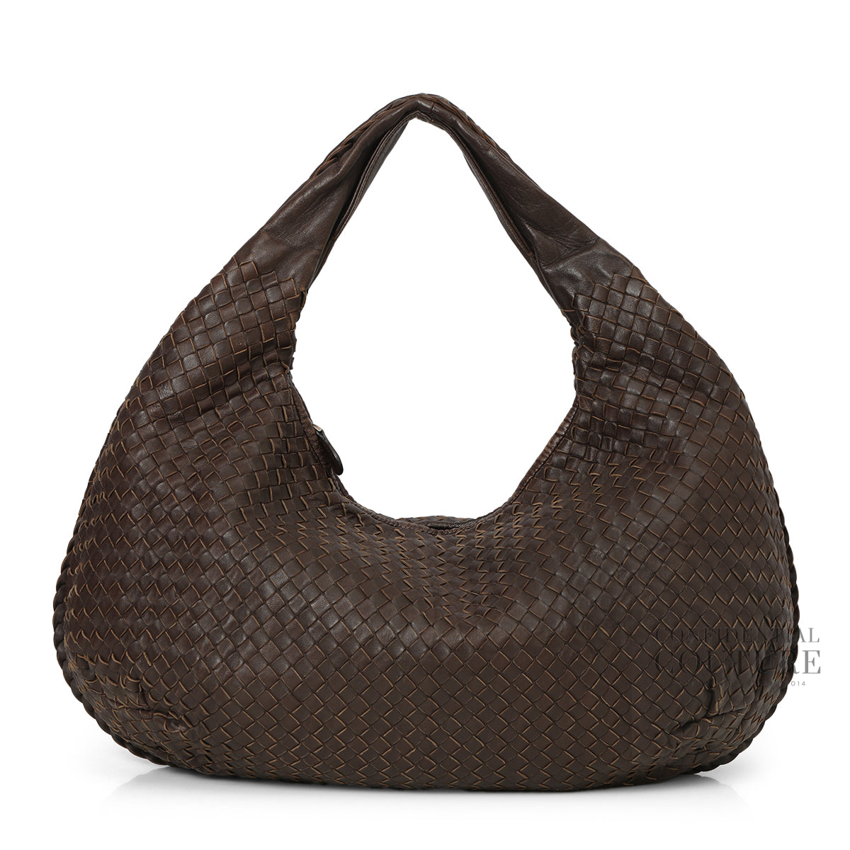 Brown Intreciatto Large hobo Bag
