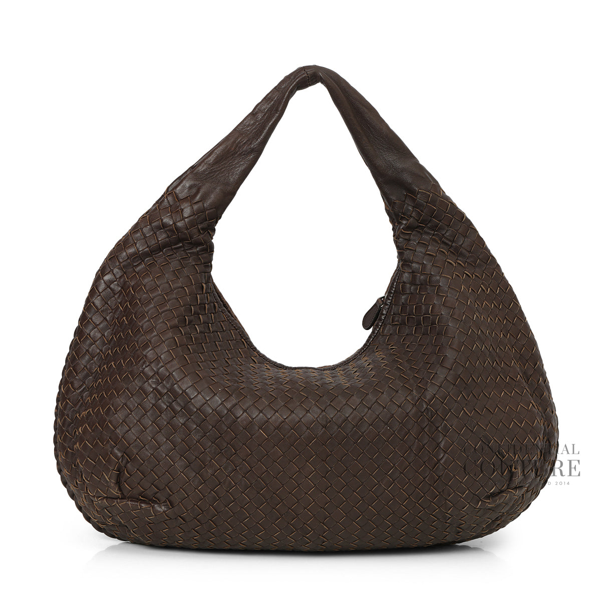 Brown Intreciatto Large hobo Bag