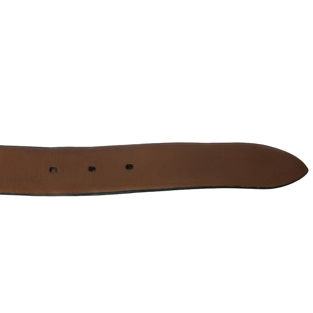 Shop Pre-Loved Salvatore Ferragamo Brown Leather Belt with Gold