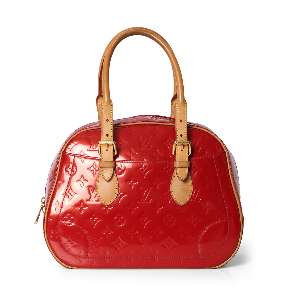 Summit Drive Red Patent Leather Monogram Vernis Handbag