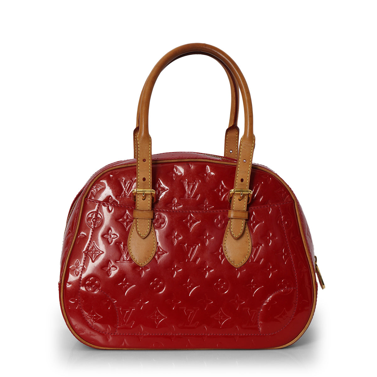 Summit Drive Red Patent Leather Monogram Vernis Handbag