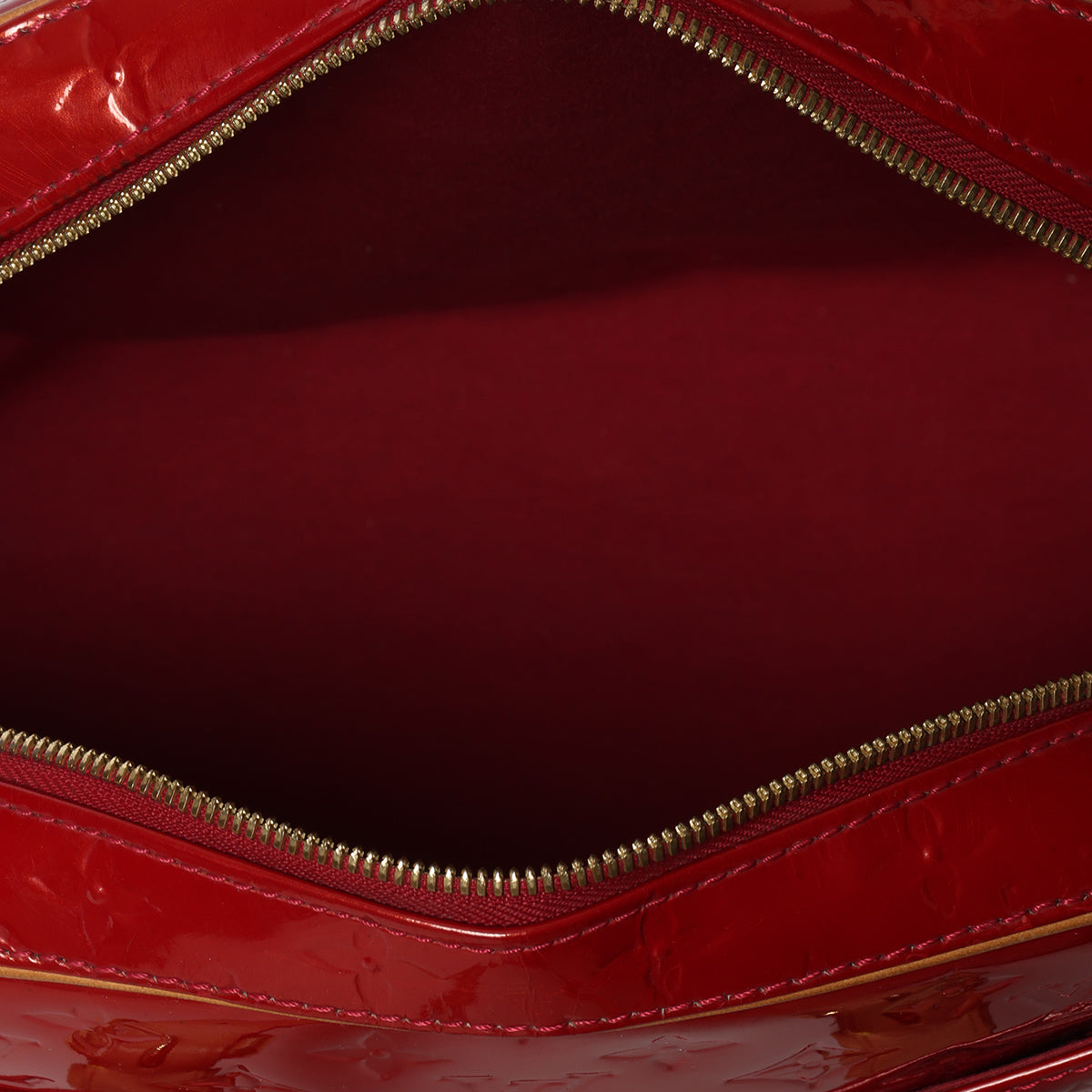 Summit Drive Red Patent Leather Monogram Vernis Handbag