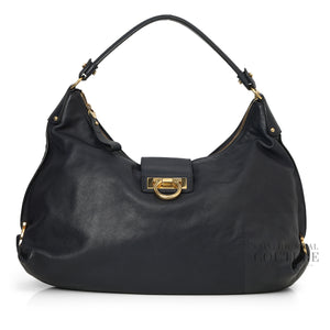 Navy Large Fanisa Hobo Bag