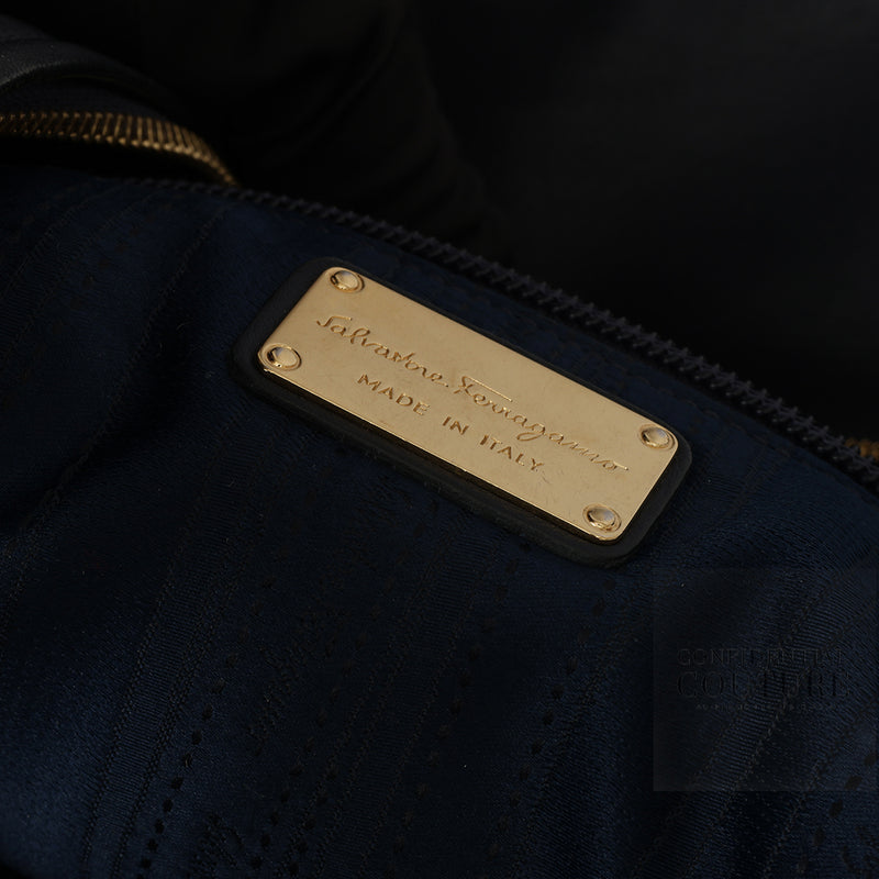 Women Salvatore Ferragamo Navy Large Fanisa Hobo Bag