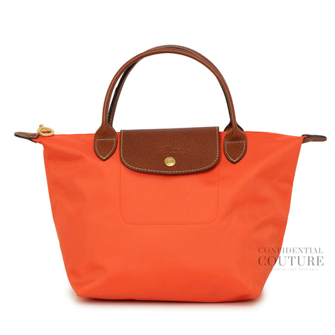 Le Pliage Original S Orange Handbag