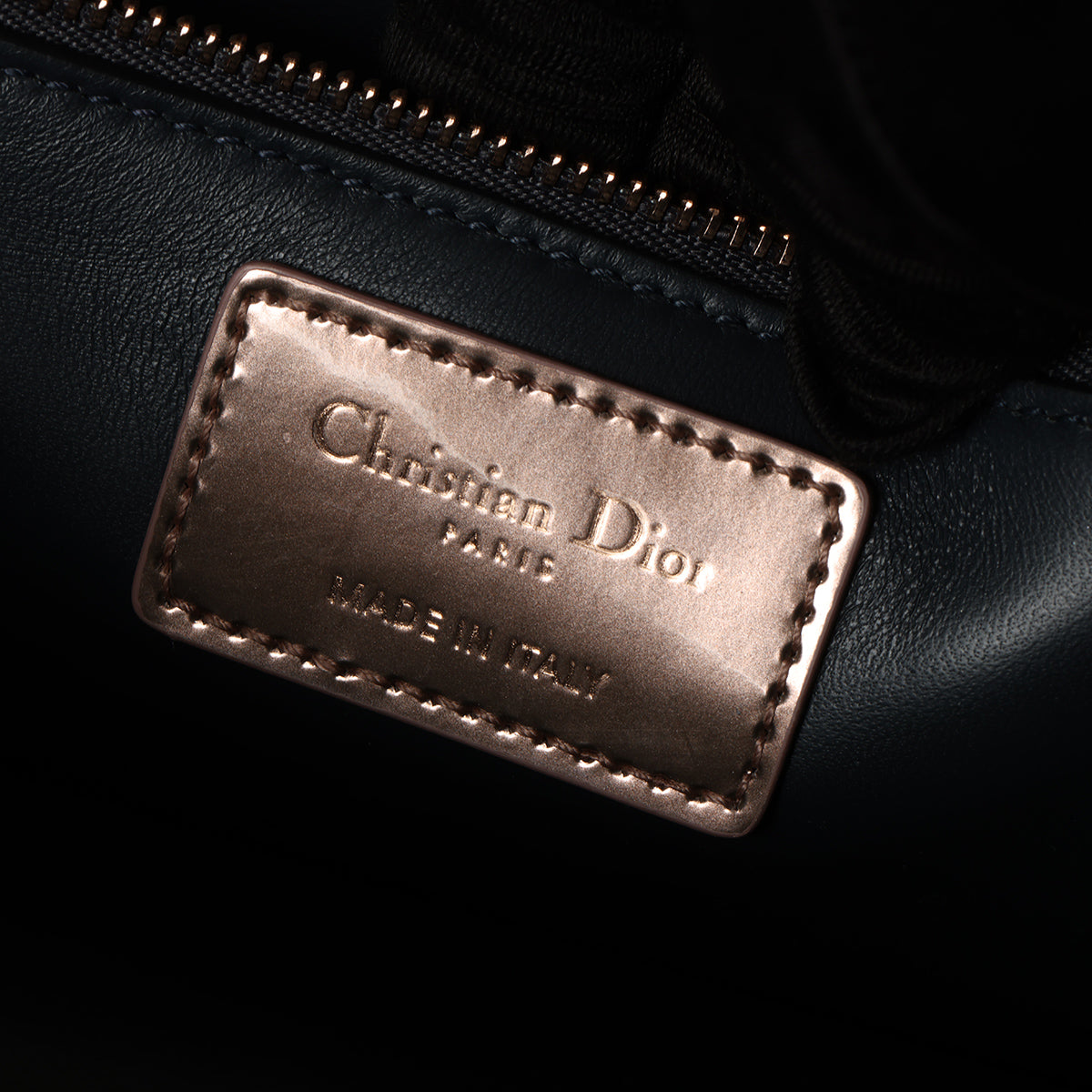 Rose Gold Micro-Cannage Patent Leather 30 Montaigne Shoulder Bag