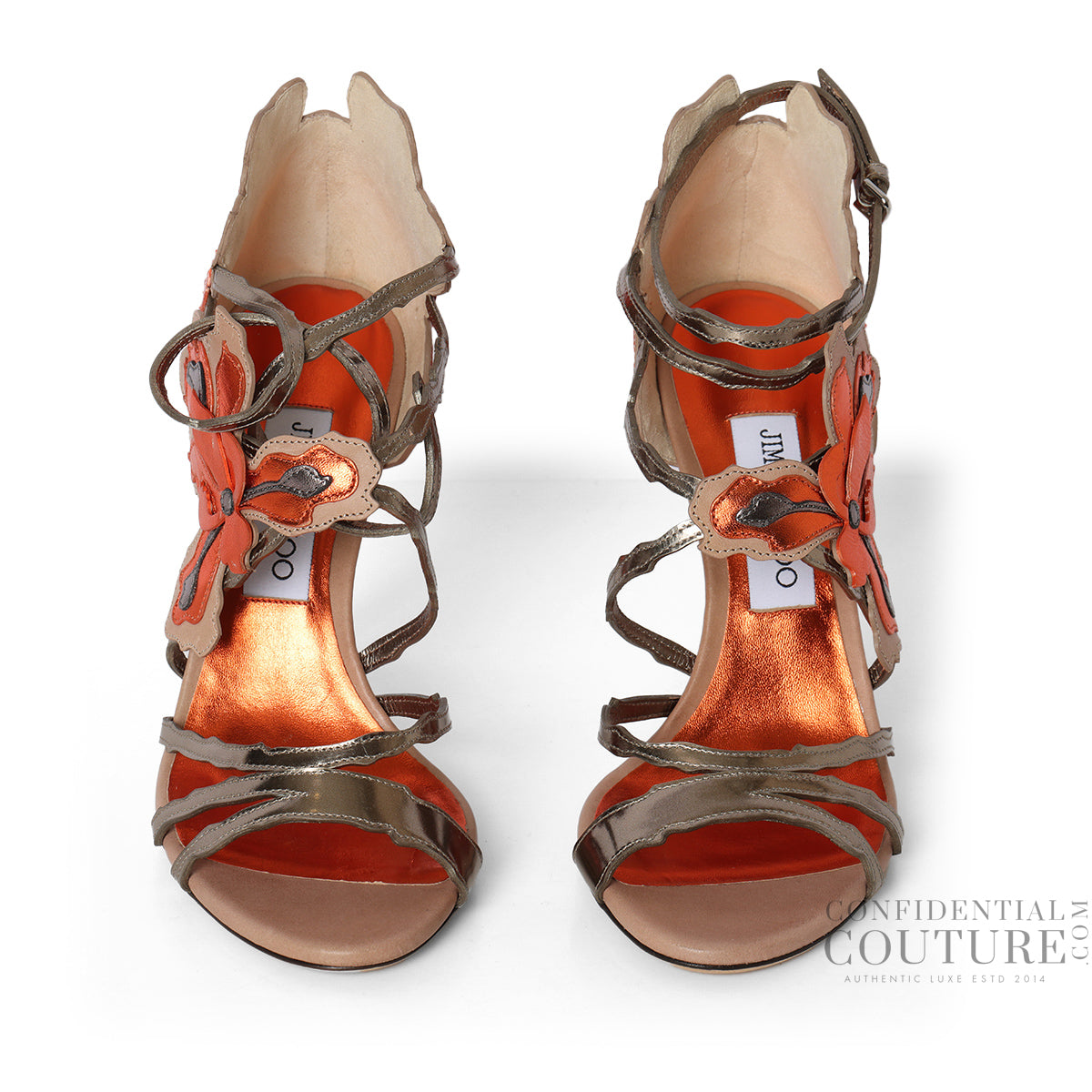 Lolita 100 Pop Orange Mix Sandals EU 38 | US 8 | UK 5.5