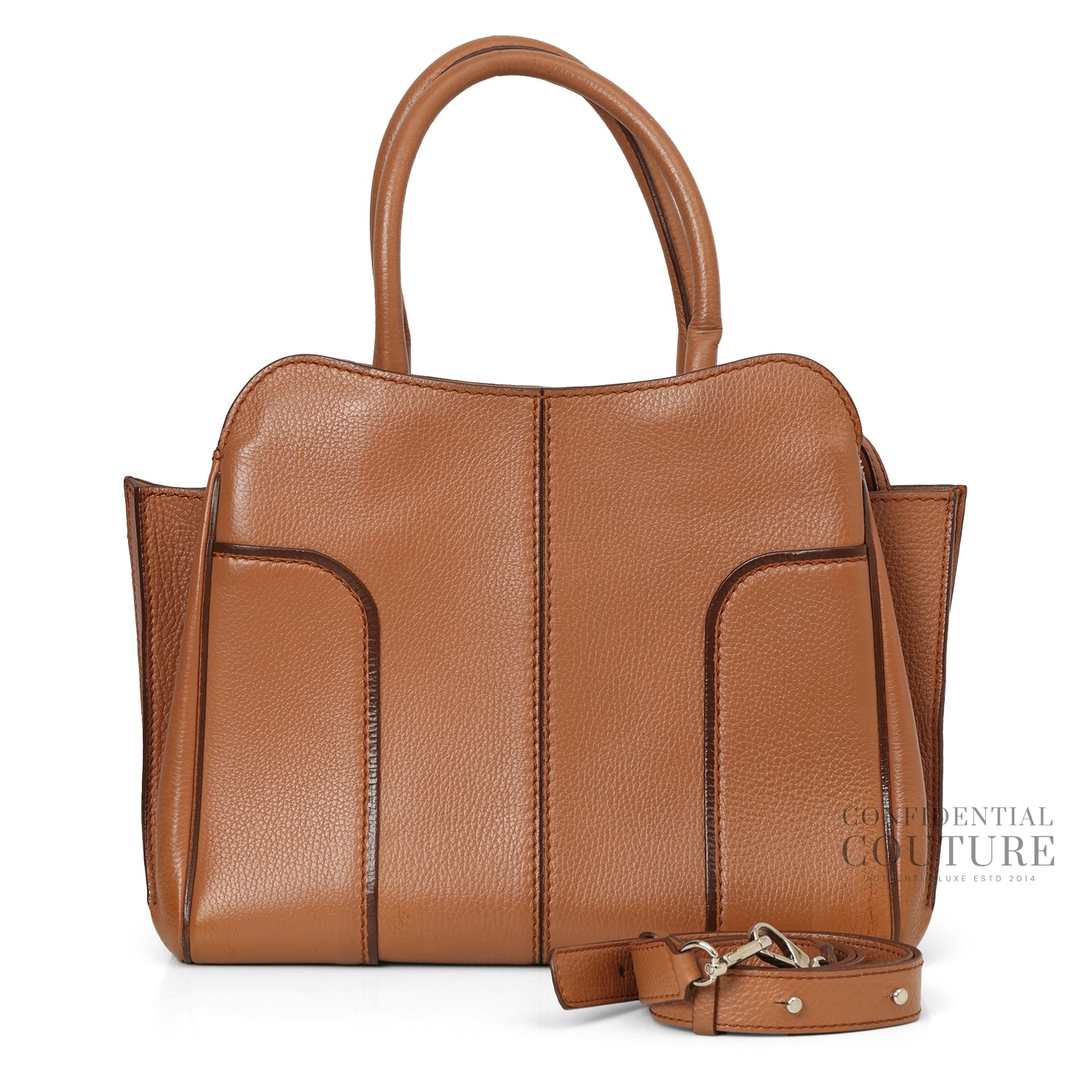 Brown Leather Medium Sella Bag