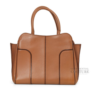 Brown Leather Medium Sella Bag