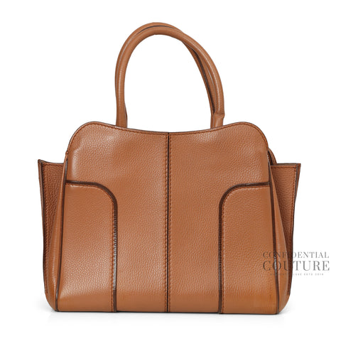 Brown Leather Medium Sella Bag