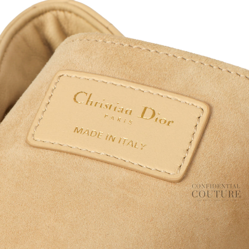 Beige Ammi Small Supple Macrocannage Quilted Leather Bag