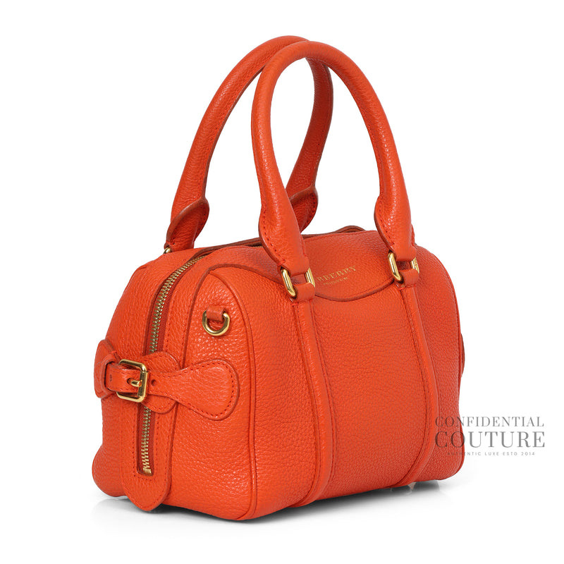 Pre-loved Burberry Orange Prorsum Mini Bee Bag