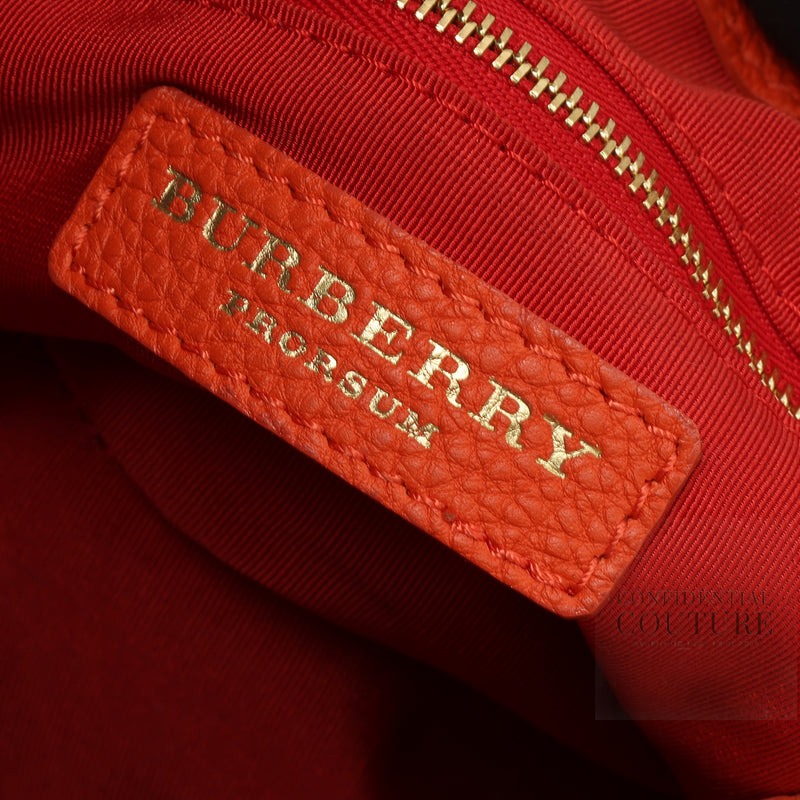 Women Burberry Orange Prorsum Mini Bee Bag