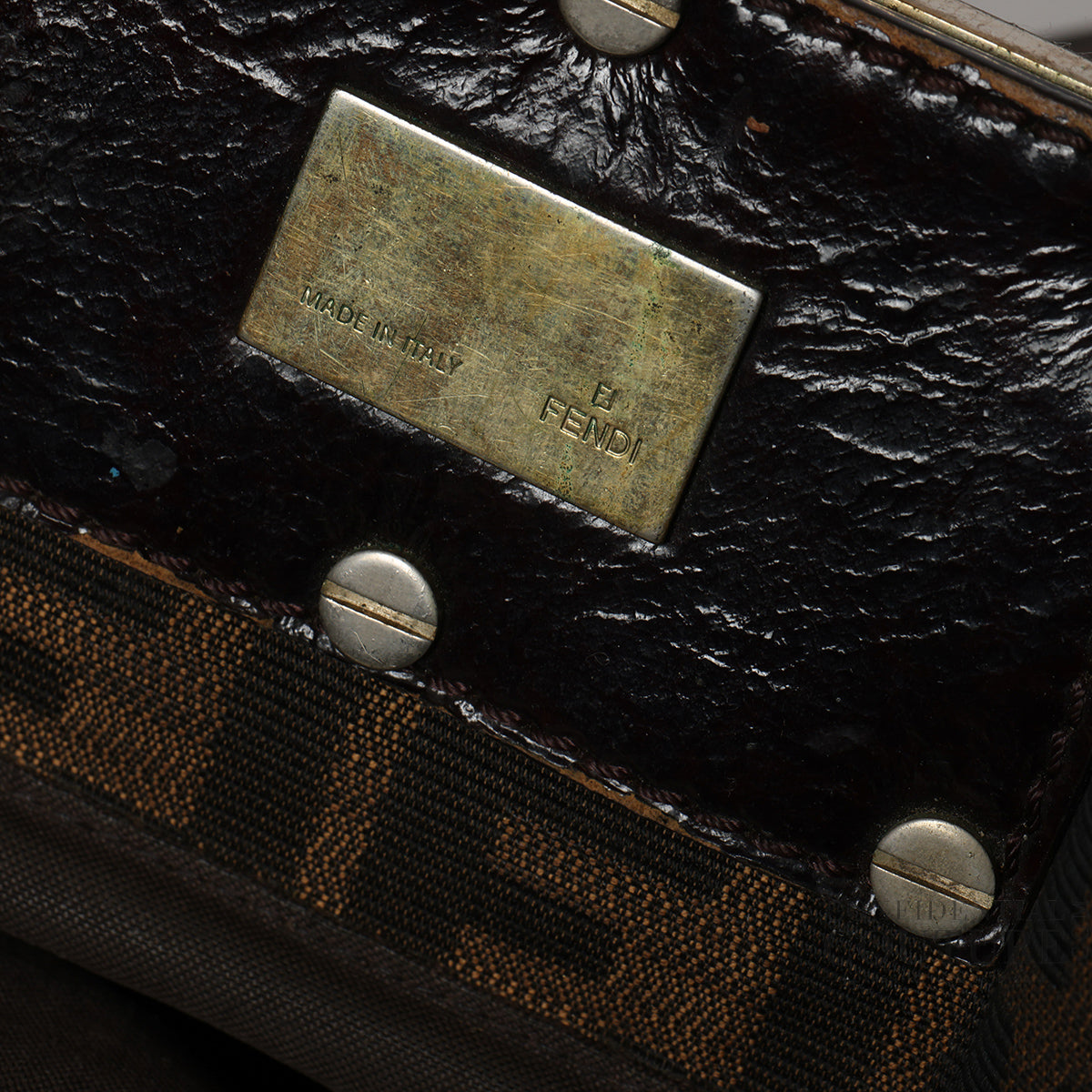 Tobacco Zucca Print Canvas Mia Shoulder Bag