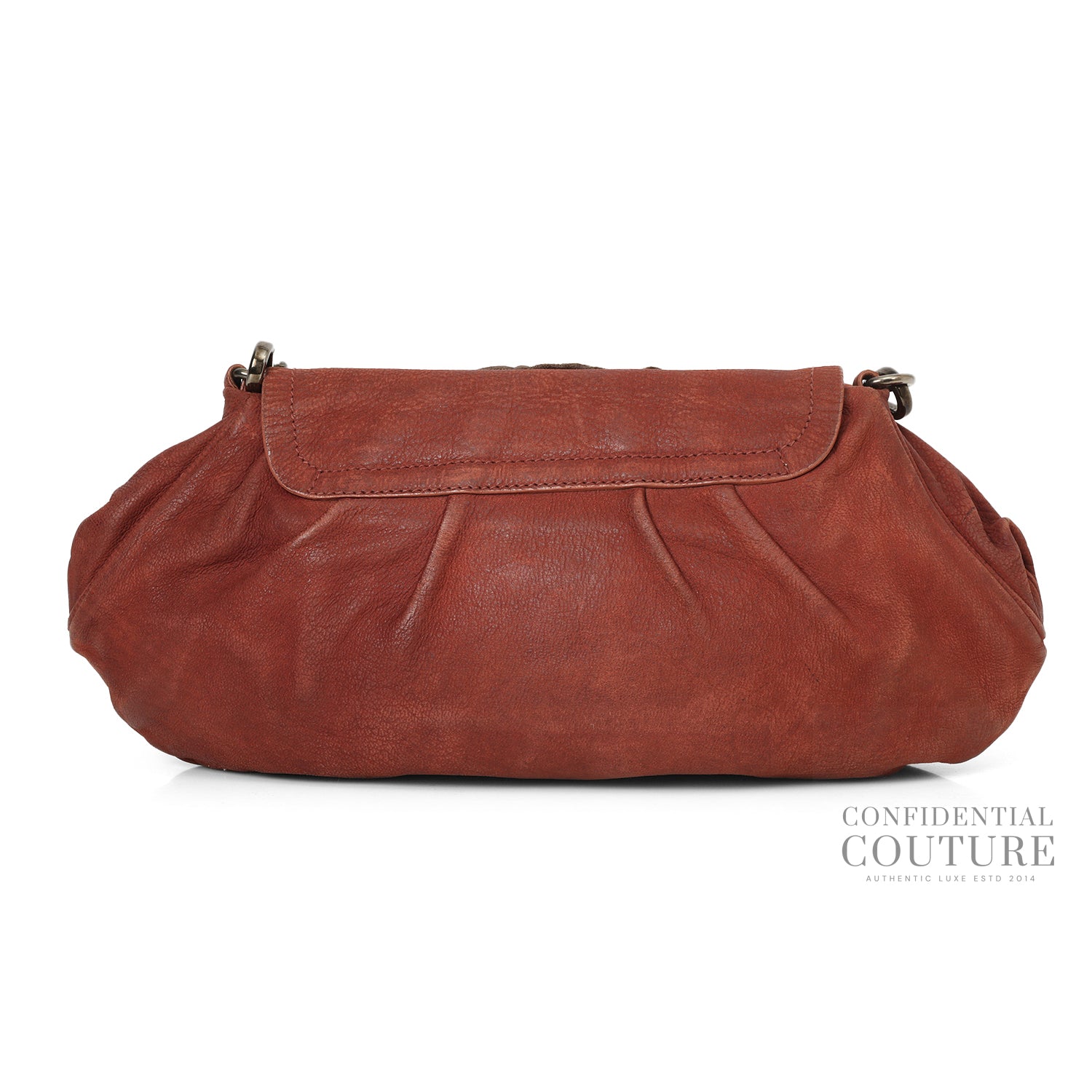 Coccodrillo-Trimmed Antic Skipper Shoulder Bag