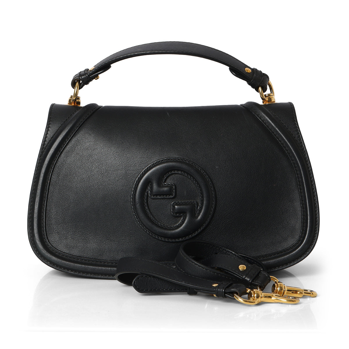 Blondie Medium Black Top Handle Bag