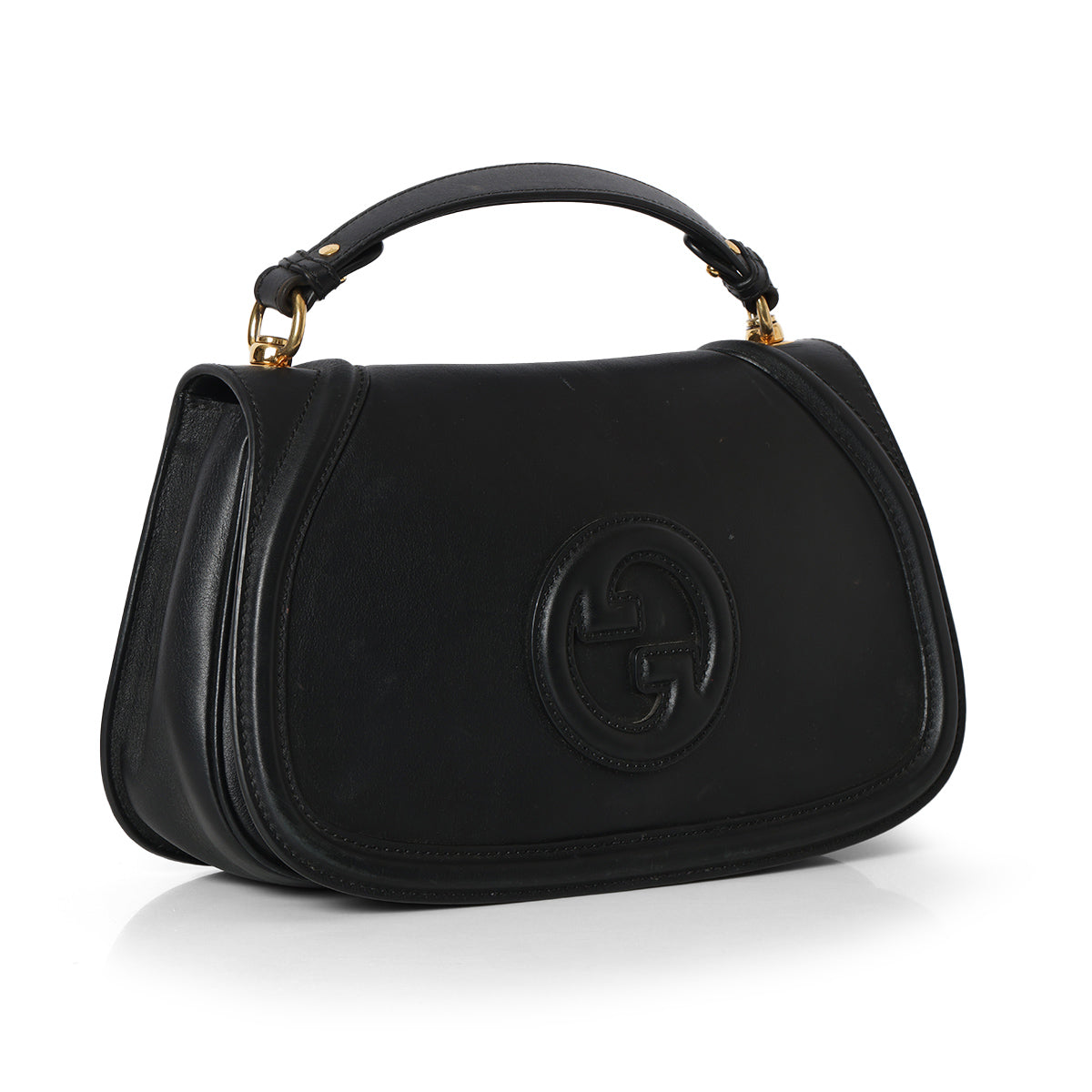 Blondie Medium Black Top Handle Bag
