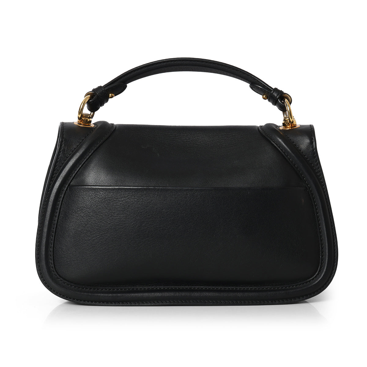 Blondie Medium Black Top Handle Bag