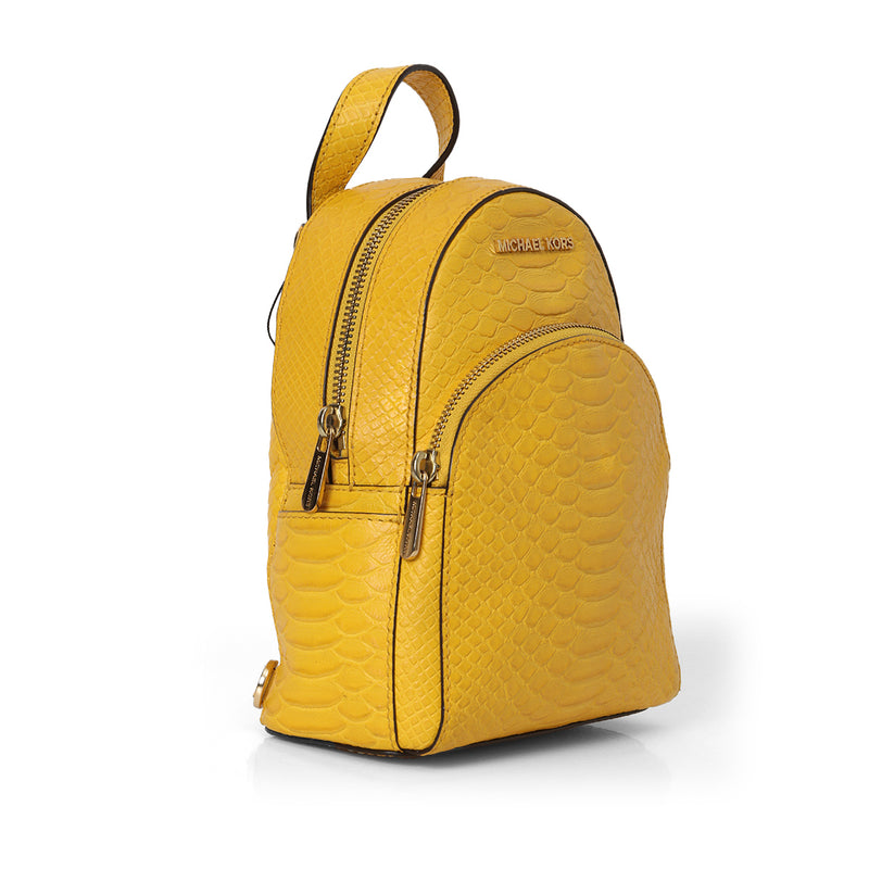 Women Michael Kors Yellow Leather Backpack