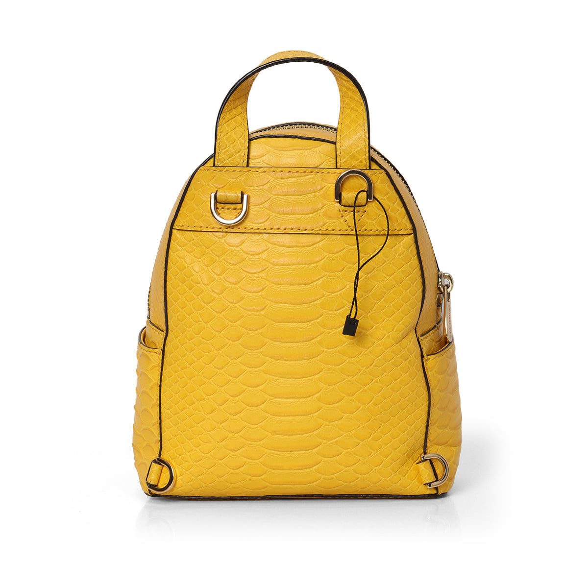 Yellow Leather Backpack