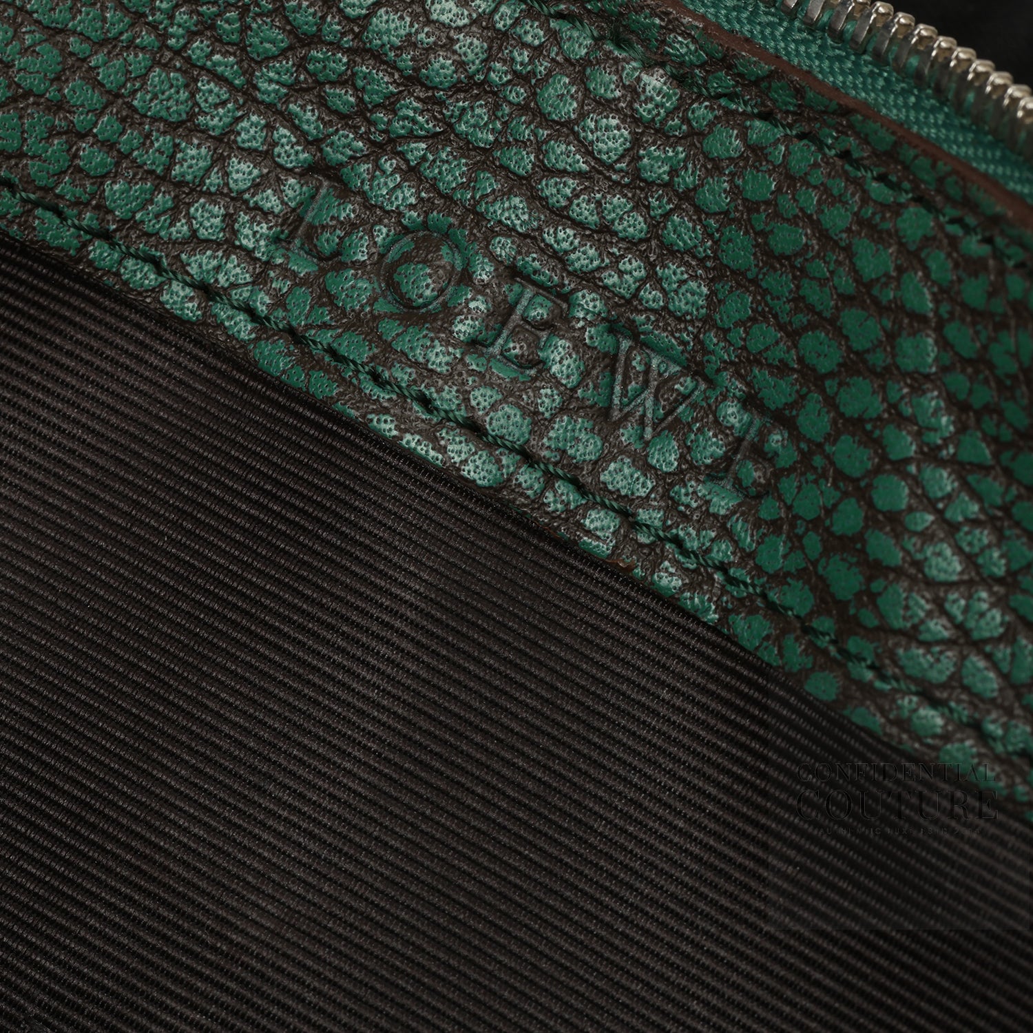 Vintage Green Textured Bag