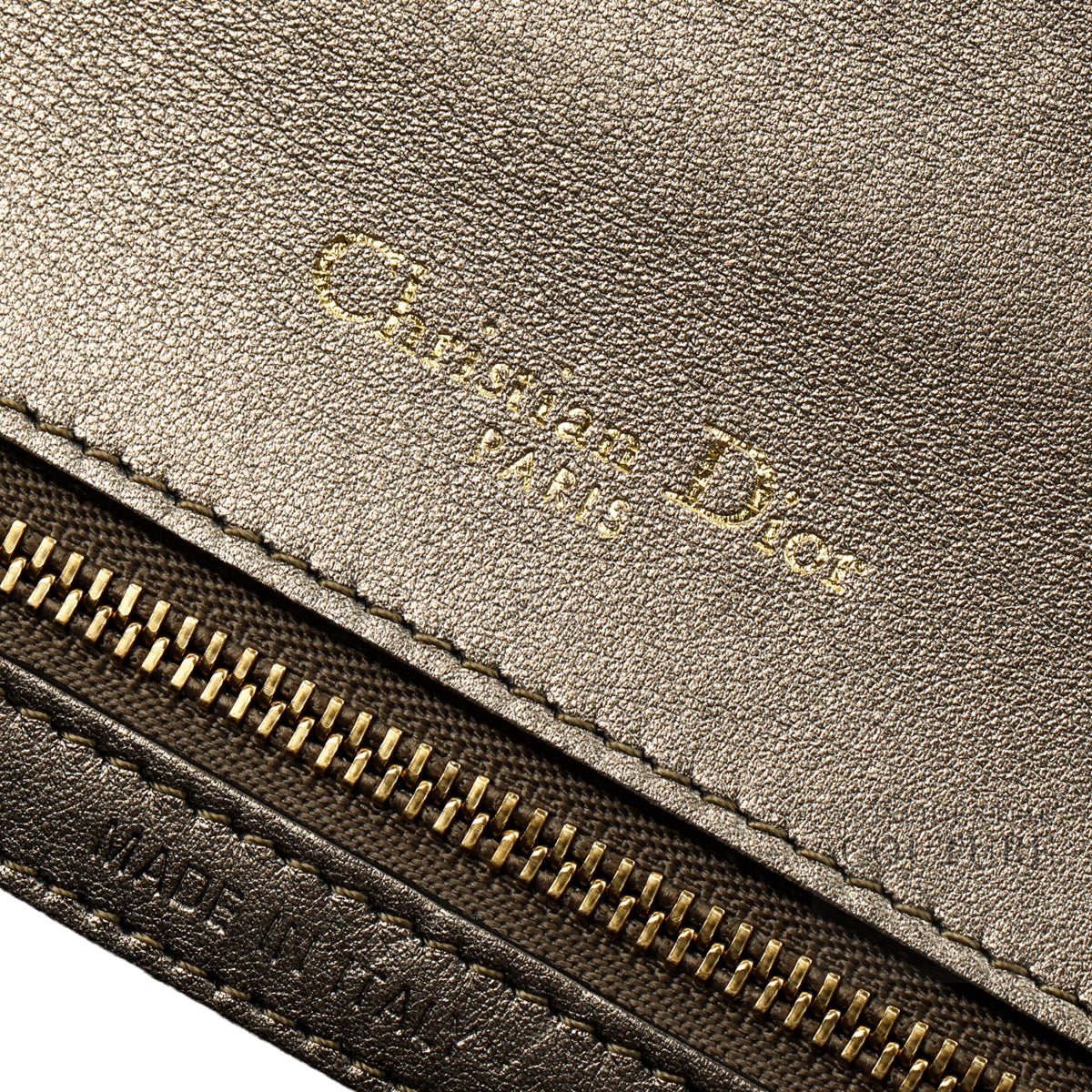 Metallic Grey Small Diorama Flap Bag