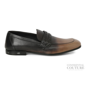 Dual-Tone Black Camel Loafers For Men EU 40.5 | UK 6.5 | US 7.5