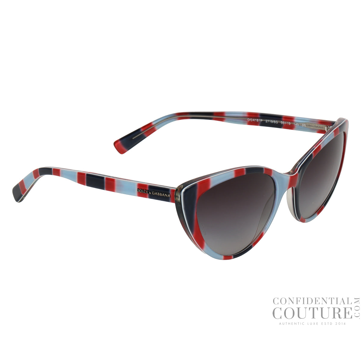 Acetate Multi Stripe Sunglasses