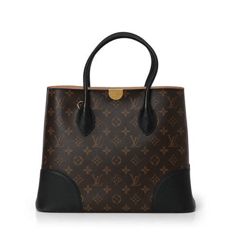 Black Monogram Canvas Flandrin Tote Bag