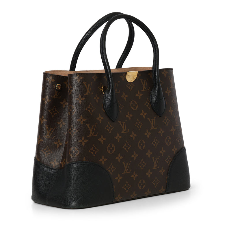 Black Monogram Canvas Flandrin Tote Bag