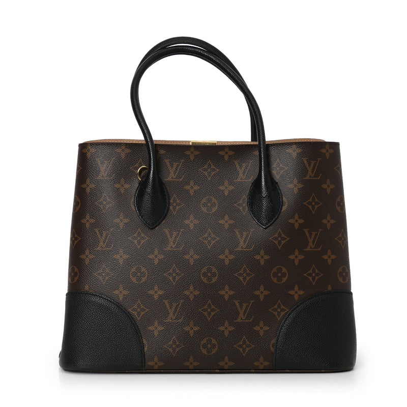 Black Monogram Canvas Flandrin Tote Bag