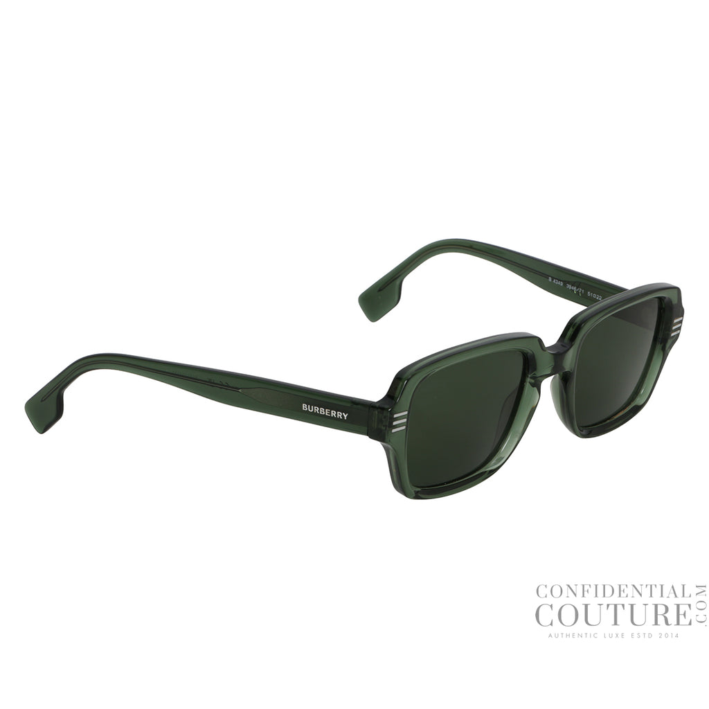 Shop Pre-Loved Burberry BE4349 Green Acetate Sunglasses with  display picture 3