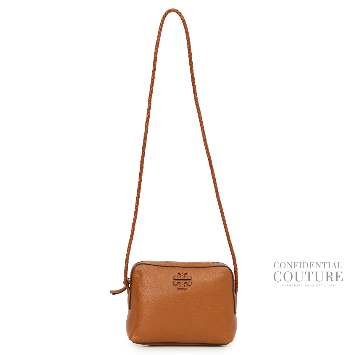 Authentic Pre-Loved — Brown Leather Crossbody — Interior View