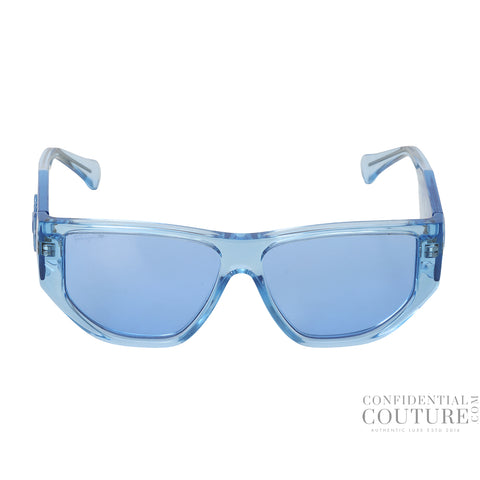 SF107743256S Blue Gradient Rectangular Sunglasses