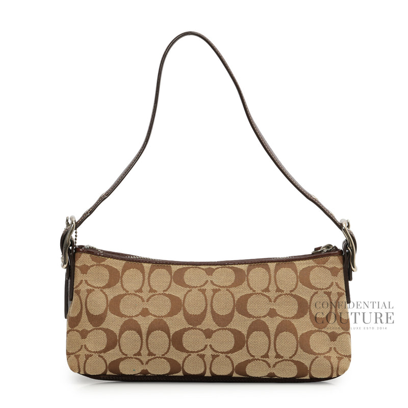 In Signature Fabric Canvas with suede Baguette