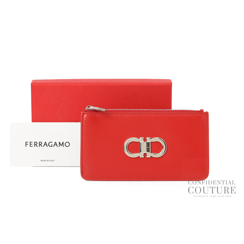Women Salvatore Ferragamo Red Card Holder